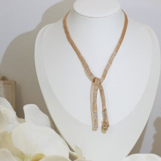 Hermès Lasso H Pavé Long Drop Necklace