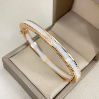 Bvlgari Tri-Color Gold Wide Cuff Bracelet – Elegant Luxury Jewelry