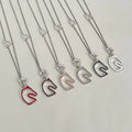 Hermès Mini Pop H Silver Enamel Pendant Necklace
