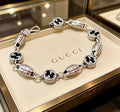 Gucci Ornate GG Medallion Link Bracelet