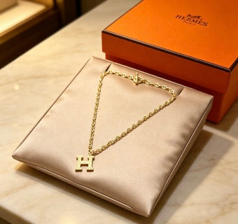 Hermès Bold H Chaine Link Statement Necklace