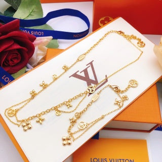 Louis Vuitton Blossom Charm Layered Necklace