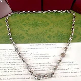 Gucci Interlocking G Layered Chain Necklace